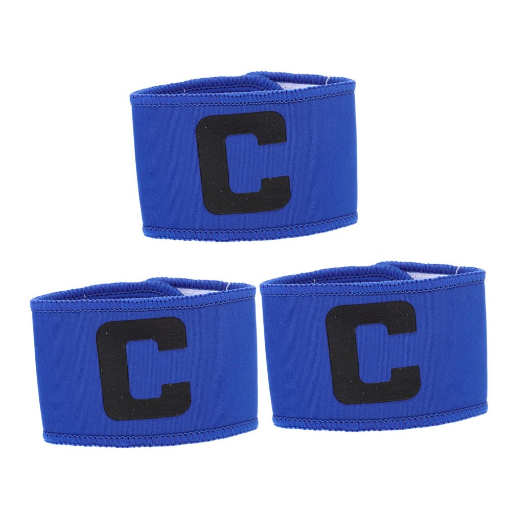 Anneome 3pcs Football Captain's Arm Band Soccer Captain's Arm Sign Sports Game Leader Wristband