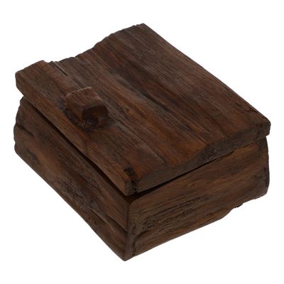 GALPADA Vintage Wooden Jewelry Organizer Box for Home Brown Sundries Storage Case Women and Girls Durable and Elegant Design