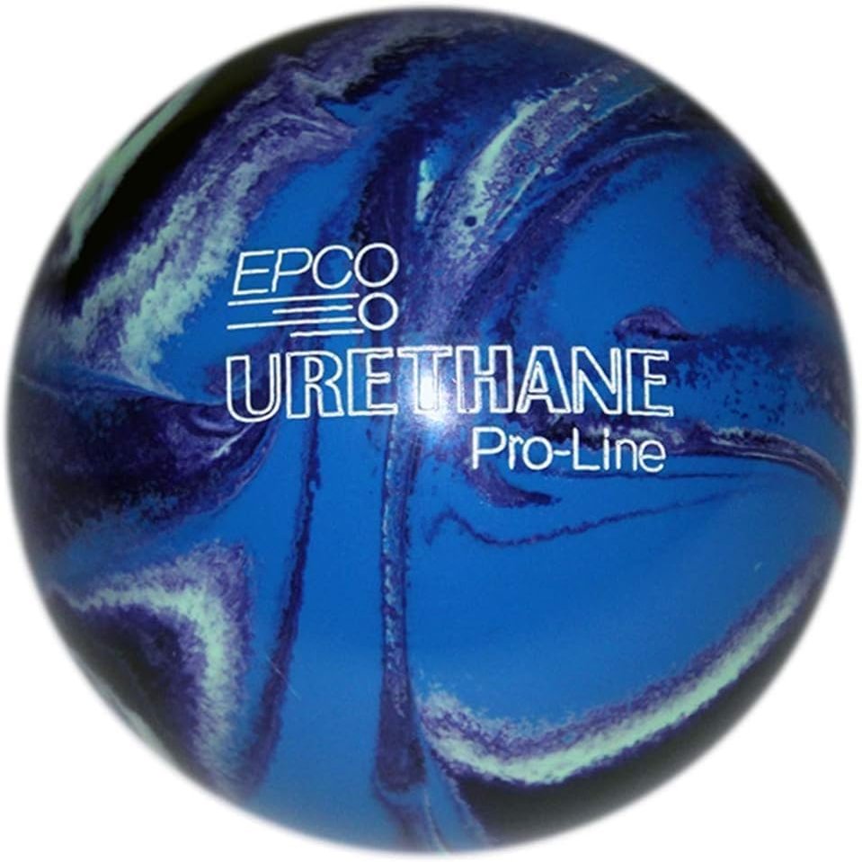 BuyBocceBalls - EPCO Candlepin Bowling Balls - Urethane Pro-Line - Purple, Blue & Mint (4 1/2 inch- 2lbs.6oz.) - Single - Made in USA