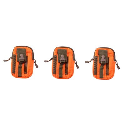 Kisangel 3pcs Pack Duffle Waist Pack Camping Belt Bag Running Belt Hiking Bag Oxford Lightweight Water-resistant Phone Keys Money Earbuds Snacks Holder Functional Headphones Travel Workout