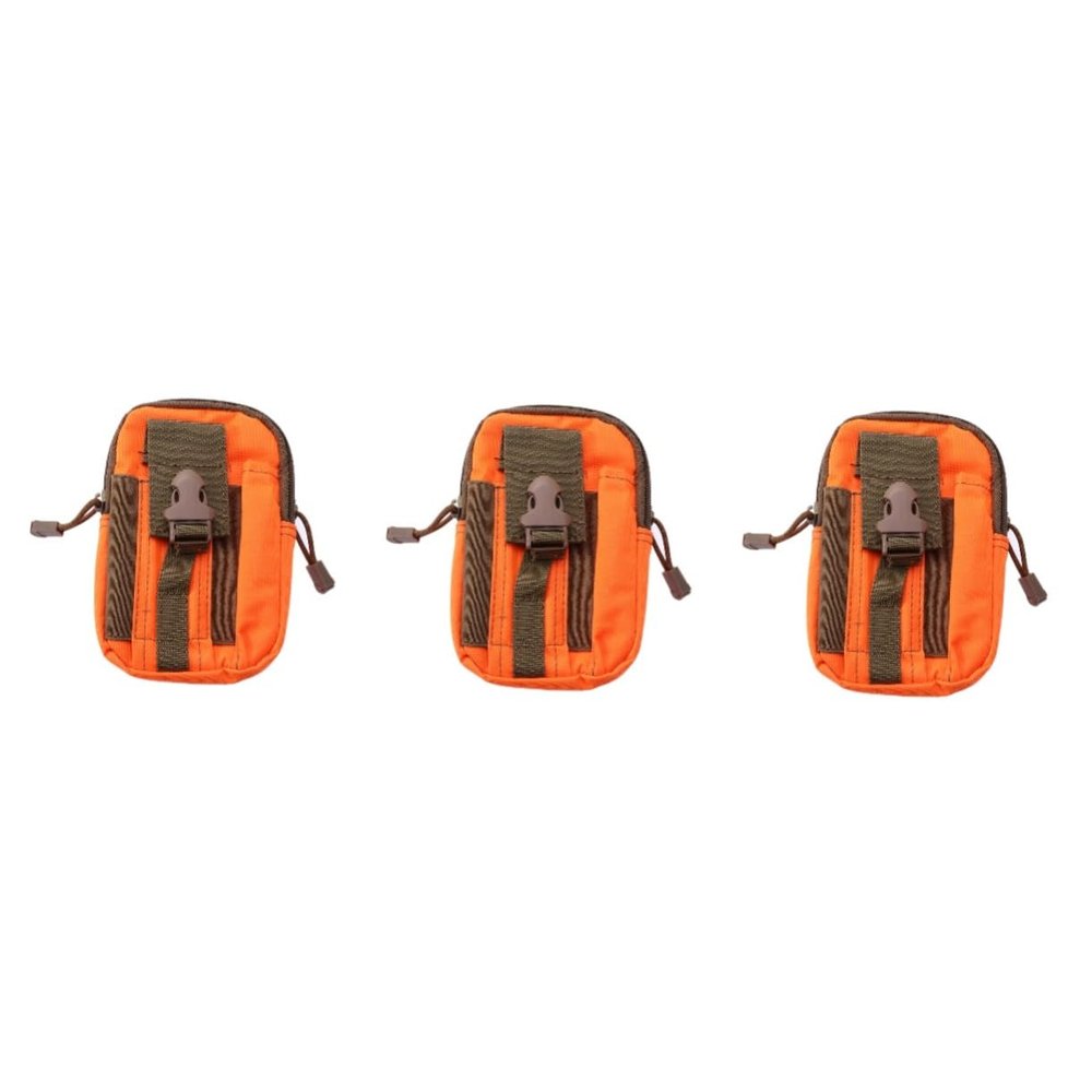 Kisangel 3pcs Pack Duffle Waist Pack Camping Belt Bag Running Belt Hiking Bag Oxford Lightweight Water-resistant Phone Keys Money Earbuds Snacks Holder Functional Headphones Travel Workout