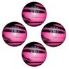 BuyBocceBalls - EPCO Candlepin Bowling Balls - Cobra Pro Rubber - Pink & Black (4 1/2 inch- 2lbs. 7oz.) - 4 Balls - Made in USA view 1