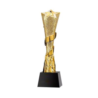 XSCQ Pentagram Trophy Athlete's Championship Trophy Winner's Award Ideal for Film Festival Awards, Tennis and Basketball Leagues, Children's Sports Prizes, 28*8cm, Gold
