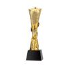 XSCQ Pentagram Trophy Athlete's Championship Trophy Winner's Award Ideal for Film Festival Awards, Tennis and Basketball Leagues, Children's Sports Prizes, 28*8cm, Gold view 1
