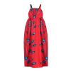 16Y Strap Outfits Kids Girls Ankara Dresses Traditional Dashiki Dress Princess Backless Sleeveless (Red #2, 1-2 Years) view 4