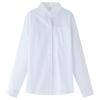 NineFit Basics Boys Girls Slim Fit Dress Shirts Long Sleeve Formal Shirt Plain Button Down Shirts with Pocket (White, 5-6 Years) view 1