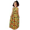 16Y Strap Outfits Kids Girls Ankara Dresses Traditional Dashiki Dress Princess Backless (Yellow #2, 1-2 Years) view 1