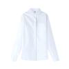 Dress Shirts for Girls Boys Button Down Shirt Long Sleeve Chlid Teens Formal Shirts Blouse Toddler (White, 4-5 Years) view 1