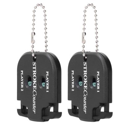 CFTGIW 2pcs Portable S Counter Mini Stroke S Counter with Key Chain Best Two Digits Display for S Counter. Stroke Counter Clicker Counter S Card S Card Double S Board Black