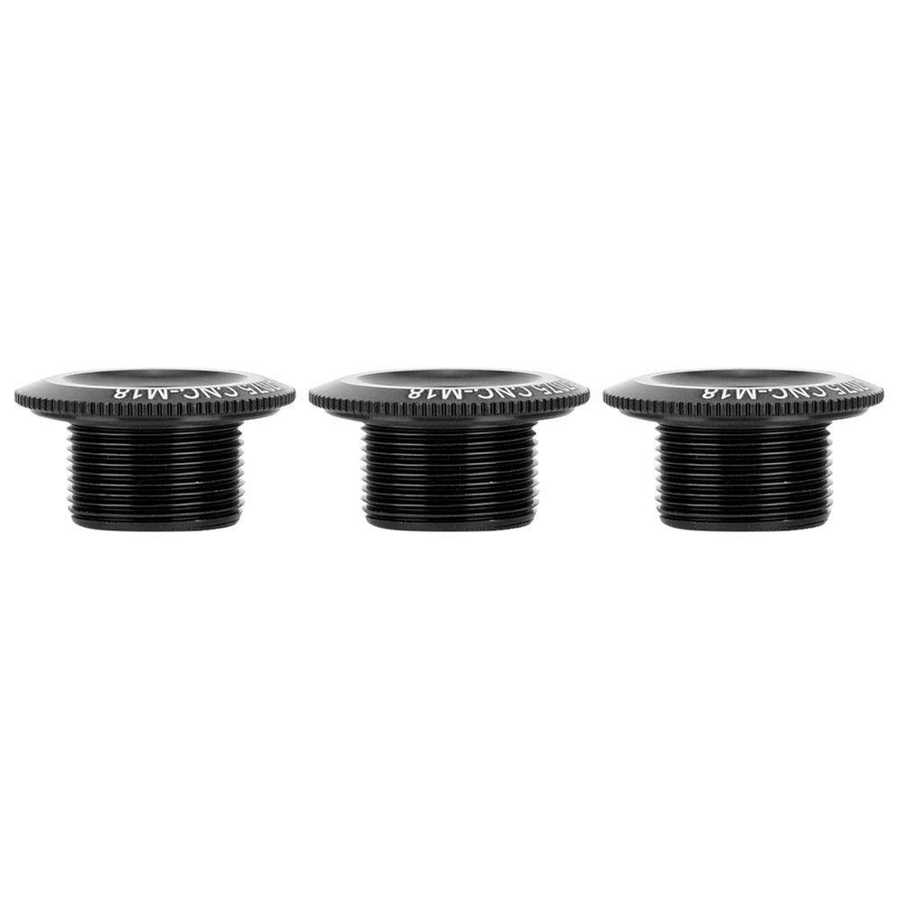 CFTGIW 3Pcs 18mm Aluminum Alloy Shaft Axis Screw Nut Accessory Cyclin Easy to Install Chainwheel Screw Nut is Lightwe G Crank Cover 18mm Crank Bolt Bb30 Crankset Arm Set of,