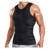 Slimming Undershirt Men Neoprene Abdominal Band Sauna Vest For Sweat Training Body Shaper Hot Thermo Slimming Fitness Sweating Sauna Suits (Color : Black, Size : XX-Large) view 2