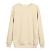 Womens Long Sleeve Fleece Pullover Tops Casual Crewneck Sweatshirts Loose Fit Fashion Fall Outfits Plus Size Tunic Tops Beige view 3
