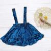 BILIKEYU Toddler Girl's Double Suspender Skirt Velvet Short Skirt Children's Velvet Star Suspender (Blue, 12Months) view 3