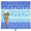 WEKAPO Beach Blanket Waterproof Sandproof Oversized Extra Large Sand Free Beach Mat with Stakes, Storage Bag - Essentials for Outdoor Beach, Picnic (Bohemian Sealife, 8 X 7 FT (1~4 Person)) view 1