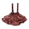 BILIKEYU Toddler Girl's Double Suspender Skirt Velvet Short Skirt Children's Velvet Star Suspender (Yellow, 12Months) view 1