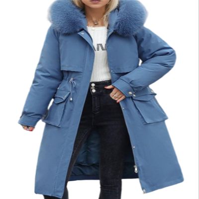Udeniy Womens Trendy Coat Long Sleeve Water Resistant Long Winter Coat Thickened Down Jacket Warm Puffer Parka Outerwear