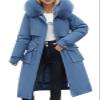 Udeniy Womens Trendy Coat Long Sleeve Water Resistant Long Winter Coat Thickened Down Jacket Warm Puffer Parka Outerwear view 1