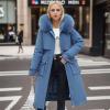 Udeniy Womens Trendy Coat Long Sleeve Water Resistant Long Winter Coat Thickened Down Jacket Warm Puffer Parka Outerwear view 2
