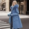 Udeniy Womens Trendy Coat Long Sleeve Water Resistant Long Winter Coat Thickened Down Jacket Warm Puffer Parka Outerwear view 3