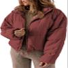 Udeniy Womens Casual Winter Puffer Jacket Long Sleeve Zip Up Oversized Winter Down Quilted Coat Hooded Overcoat With Pockets view 1