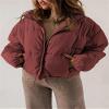Udeniy Womens Casual Winter Puffer Jacket Long Sleeve Zip Up Oversized Winter Down Quilted Coat Hooded Overcoat With Pockets view 2