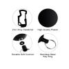 TopHomer 5 Packs Black Retractable Keychain Steel Wire Rope Carabiner Clip and Key Ring for Outdoor Fishing Hiking Small and Portable view 4
