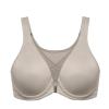 DELIMIRA Women's Front Closure Bras Posture Full Coverage Plus Size Underwire Unlined Back Support Plunge Seamless Bra B-H Cups Light Greenish Gray 38E view 1