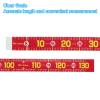 PATIKIL Adhesive Fish Ruler, 2 Pack 51 Inch Fish Measure Tape Sticker Tape Waterproof for Fishing Boat Kayak Workbench, Red view 3