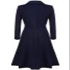 Udeniy Women Trendy Winter Coat Long Sleeve Lapel Jacket Classic Wool Blend Swing Jacket Long Coat Casual Slim Fit Outerwear view 2
