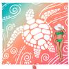 WEKAPO Beach Blanket Waterproof Sandproof Oversized Extra Large Sand Free Beach Mat with Stakes, Storage Bag - Essentials for Outdoor Beach, Picnic (Sea Turtle, 11 X 9 FT (1~10 Person)) view 1