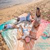 WEKAPO Beach Blanket Waterproof Sandproof Oversized Extra Large Sand Free Beach Mat with Stakes, Storage Bag - Essentials for Outdoor Beach, Picnic (Sea Turtle, 11 X 9 FT (1~10 Person)) view 2