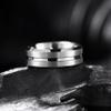 King Will Tungsten Carbide Wedding Band for Men Women-8mm Gunmetal Gray with Grooved Center Wedding Ring Suitable for Work, Gym Comfort Fit Size 11.5 view 2
