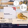OAKMOORE Commercial Door Handle Bathroom Door Lock in Gold | Vacant Occupied Bathroom Lock | Commercial Restroom Door Lock for Public Bathroom & Industrial Buildings view 3