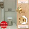 OAKMOORE Commercial Door Handle Bathroom Door Lock in Gold | Vacant Occupied Bathroom Lock | Commercial Restroom Door Lock for Public Bathroom & Industrial Buildings view 4