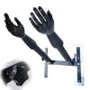 YANBI Martial Arts Wing Chun Dummy Trainer, Adjustable Kung Fu Dummy Hand Wooden Pile, Wall Mounted Spring Arms for Wall or Hard Cement Surface view 1