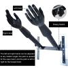 YANBI Martial Arts Wing Chun Dummy Trainer, Adjustable Kung Fu Dummy Hand Wooden Pile, Wall Mounted Spring Arms for Wall or Hard Cement Surface view 2