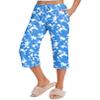 Ekouaer 2 Pack Womens Printed Capri Pajama Pants Drawstring PJ Bottoms view 3