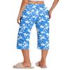 Ekouaer 2 Pack Womens Printed Capri Pajama Pants Drawstring PJ Bottoms view 4