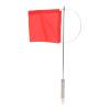 Aramox Wind Indicator Flag, Stainless Steel Red Boat Flag for Sailboat Yacht, Durable Material, Easy Wind Direction Observation, Suitable for Marine Use (140x120mm / 5.51x4.72 in) view 1