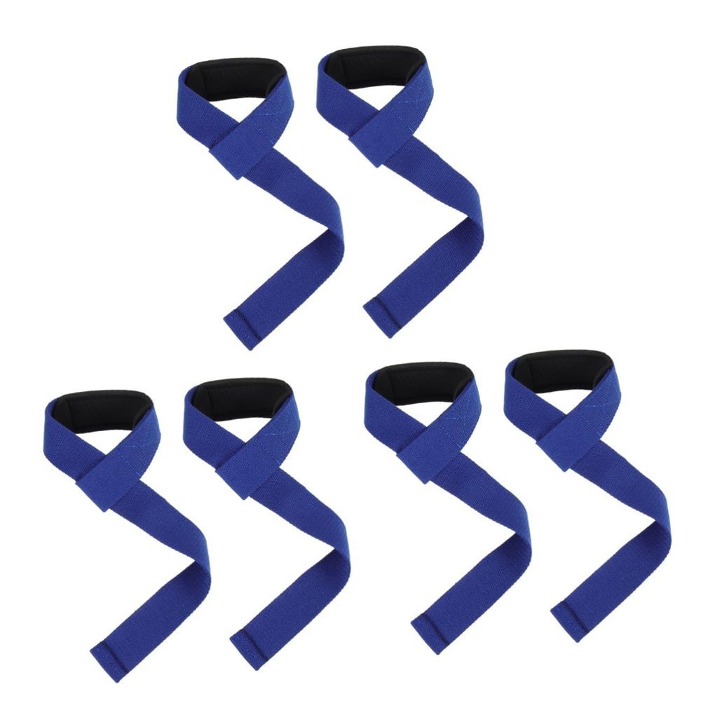 Yardwe 6pcs Professional Gym Wrist Straps Lifting Accessories for Weight Training Non- Supportive Wrist Bands for Barbell and Dumbbell Workouts
