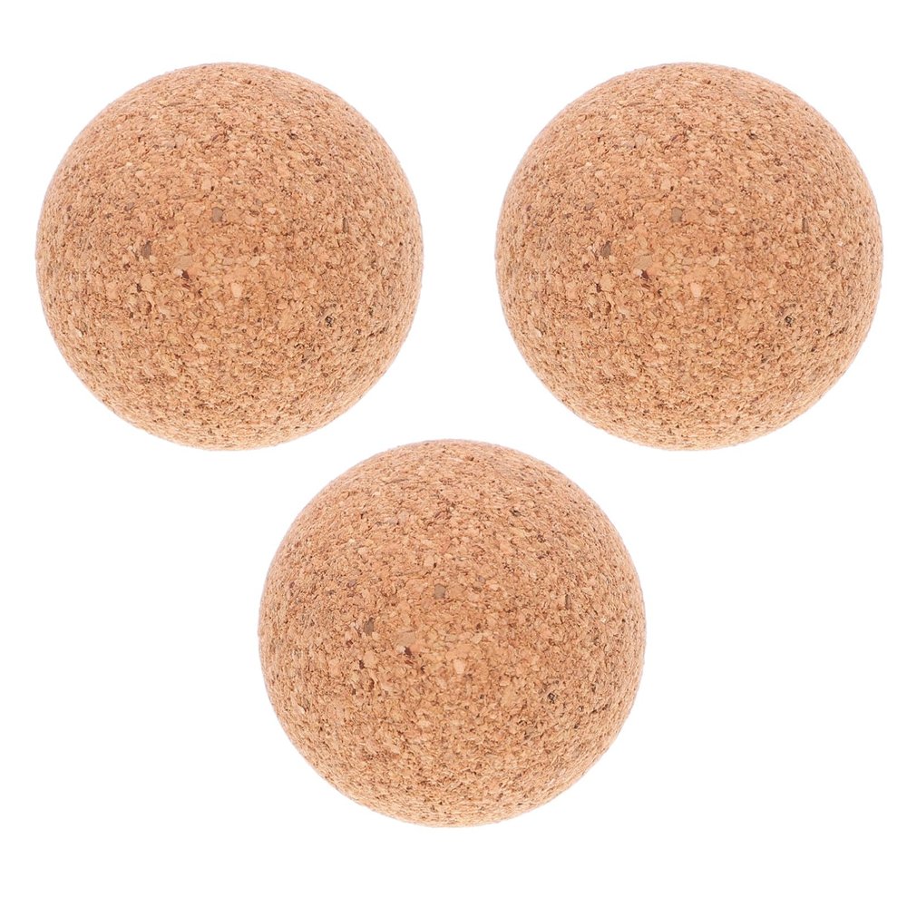 Abaodam 3 Pack Cork Foosball Table Balls 1.25 Inch Wear-Resistant Mini Tabletop Football Replacement Balls for Indoor Foosball Table Game Accessories
