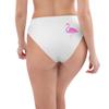 Flamingo Fun: Recycled High-Waisted Bikini Bottom view 4