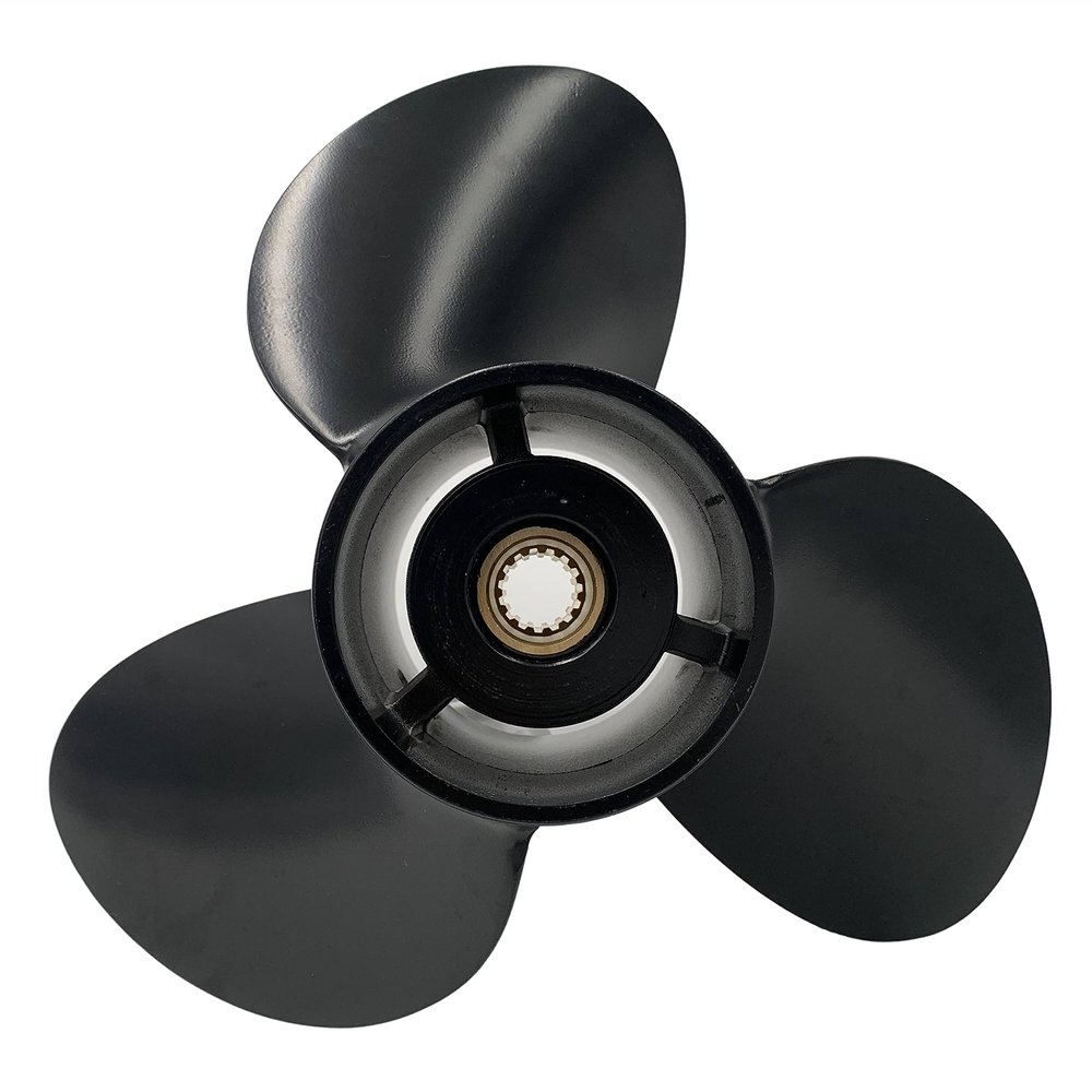 BARDOVEN Outboard Propeller RH 115HP~200HP 16"x21.5" Aluminium Outboard Prop 4.75" Gearcase 15 Tooth for Honda Outboard Motor Engine