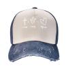 1 Cross 3 Nails 4 Given Christian Cross Outdoor Adult Washed Baseball Cap, Cowboy Hat, Travel Hat Sandwich Cap Navy Blue view 3