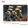 AQUNNEW Soft Plush Non Slip Rug Felt Backed Kitchen Doormat with Velvet Edging Durable Fade Resistant Indoor Door Mat for Any Room Panda view 2