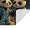 AQUNNEW Soft Plush Non Slip Rug Felt Backed Kitchen Doormat with Velvet Edging Durable Fade Resistant Indoor Door Mat for Any Room Panda view 3
