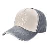 420 Clock Outdoor Adult Washed Baseball Cap, Cowboy Hat, Travel Hat Sandwich Cap Gray view 1