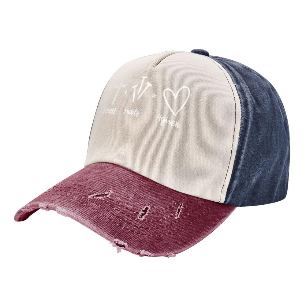 1 Cross 3 Nails 4 Given Christian Cross Outdoor Adult Washed Baseball Cap, Cowboy Hat, Travel Hat Sandwich Cap
