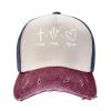 1 Cross 3 Nails 4 Given Christian Cross Outdoor Adult Washed Baseball Cap, Cowboy Hat, Travel Hat Sandwich Cap view 3