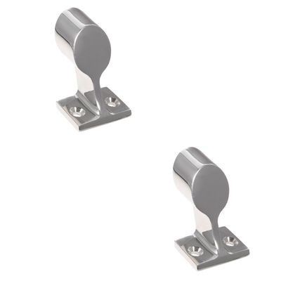 LIOOBO 2pcs Stainless Steel Boat Hand Rail Fitting Rail Connector Heavy Duty Boat Railing Fitting for Yacht Sea Deck Accessory